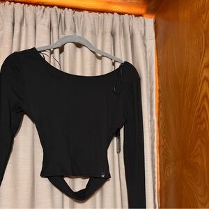 True Religion Black Crop Top